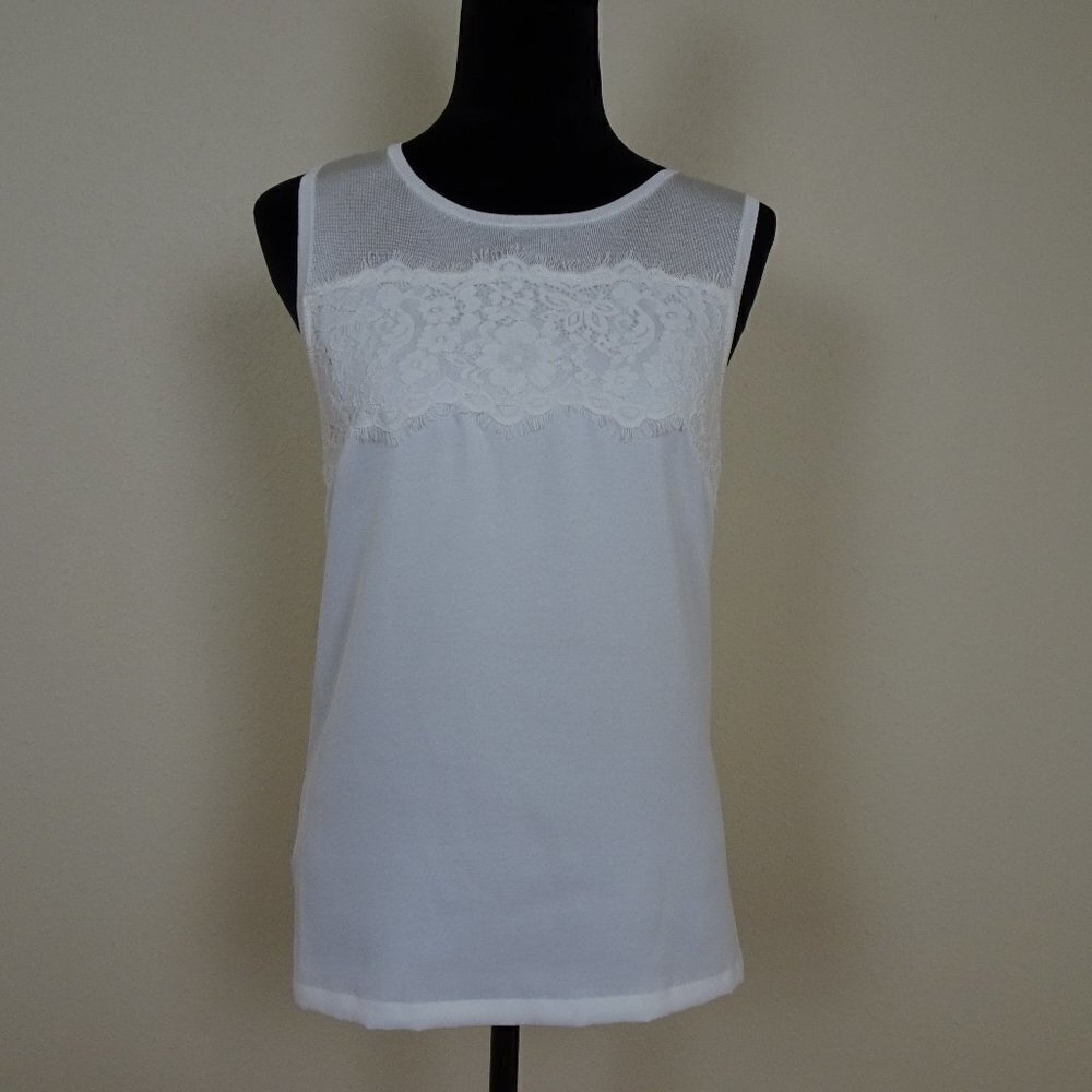 White House Black Market Lace Tank Top Women's Size Small NEW